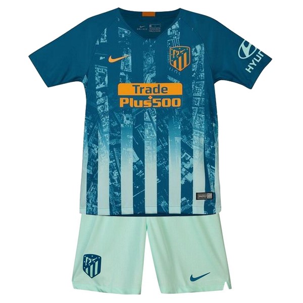 Camiseta Atlético de Madrid Replica Tercera Ropa Niños 2018/19 Azul